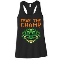 Florida Fear The Chomp Gator For Men And Women Women's Racerback Tank