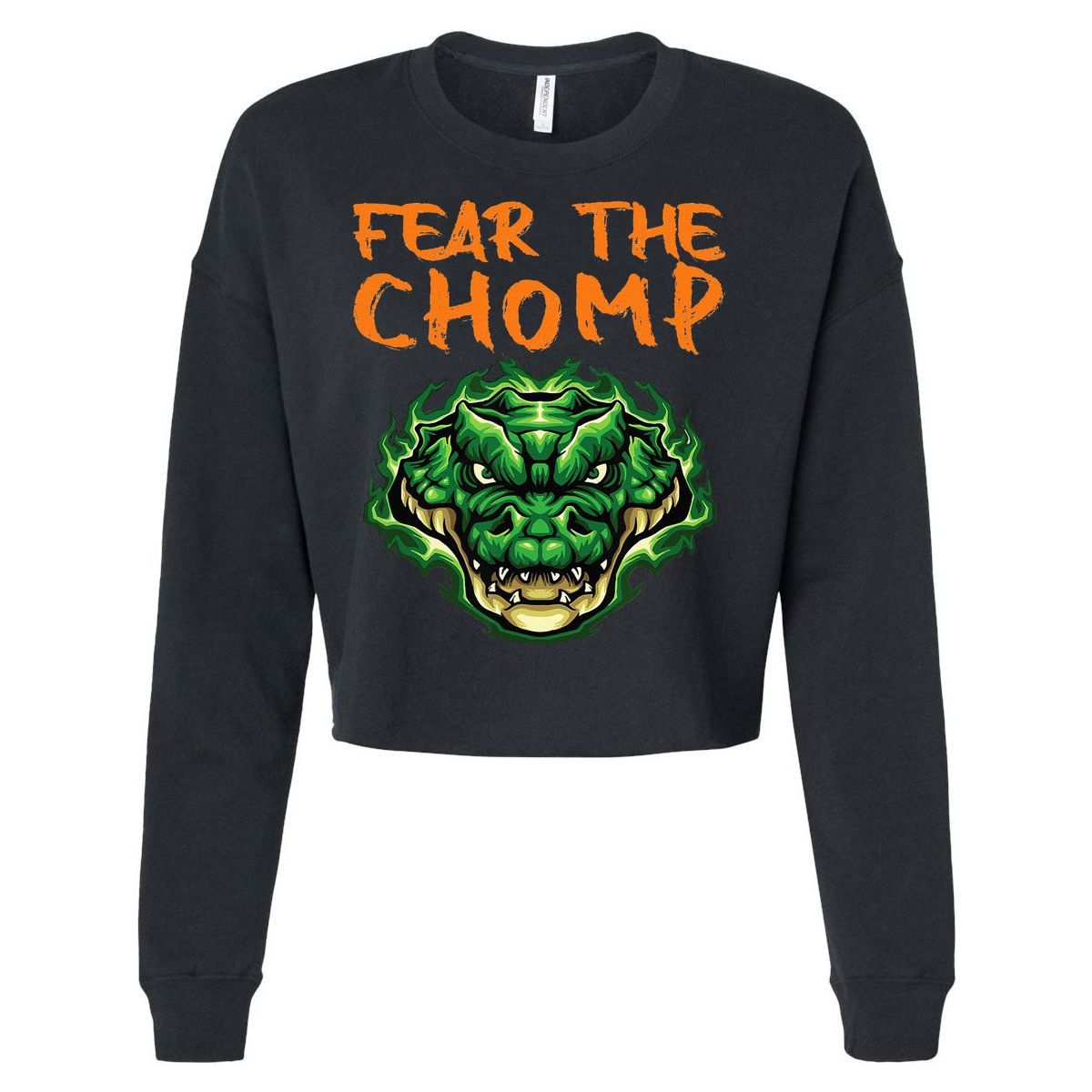 Florida Fear The Chomp Gator For Men And Women Cropped Pullover Crew