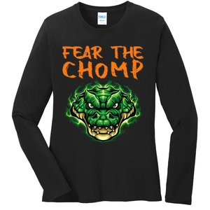 Florida Fear The Chomp Gator For Men And Women Ladies Long Sleeve Shirt