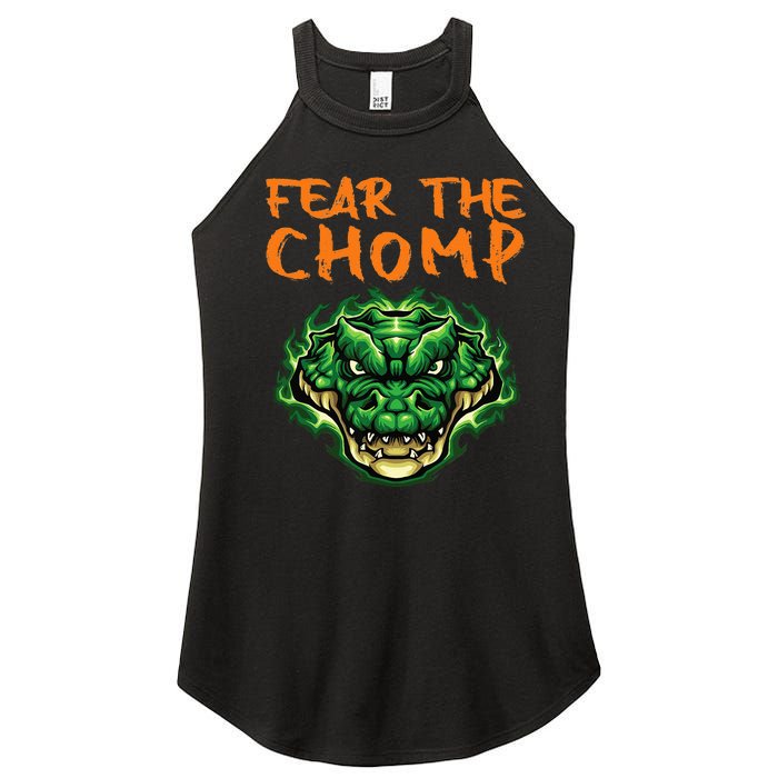 Florida Fear The Chomp Gator For Men And Women Women's Perfect Tri Rocker Tank