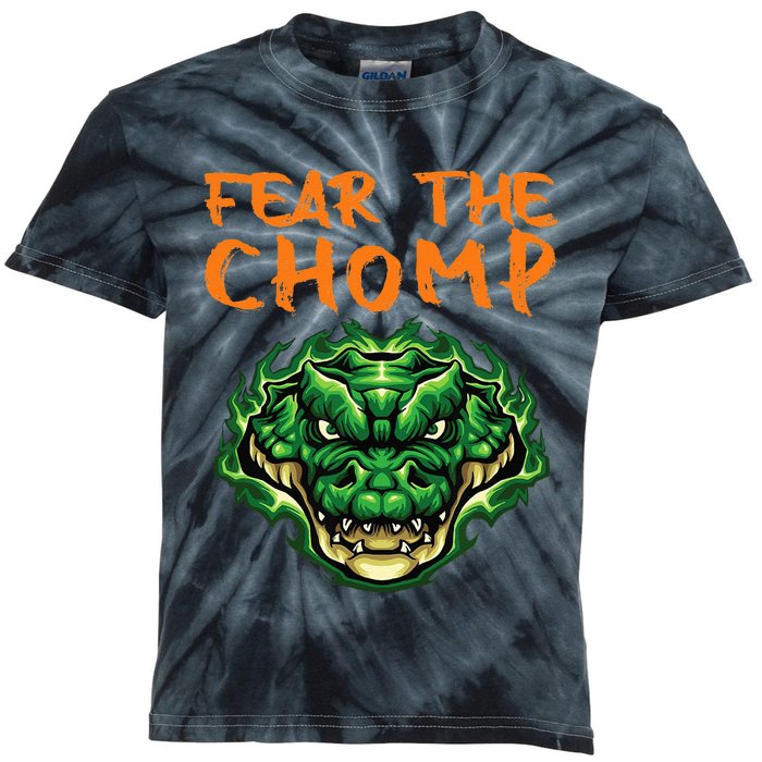 Florida Fear The Chomp Gator For Men And Women Kids Tie-Dye T-Shirt