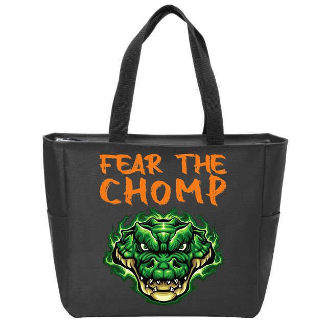 Florida Fear The Chomp Gator For Men And Women Zip Tote Bag