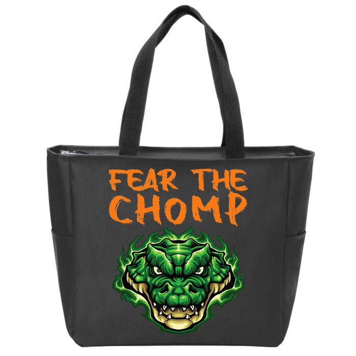 Florida Fear The Chomp Gator For Men And Women Zip Tote Bag