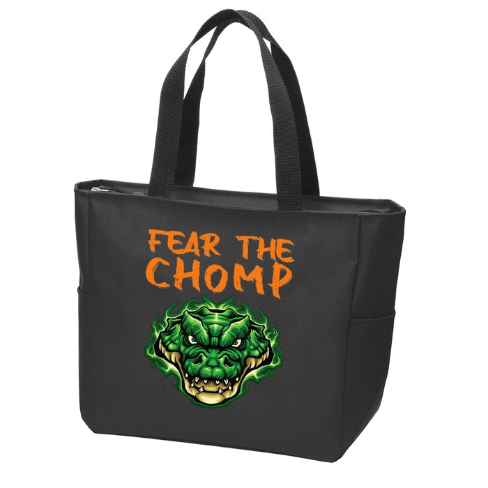 Florida Fear The Chomp Gator For Men And Women Zip Tote Bag