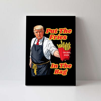 French Fries Trump Fast Food Put The Fries In The Bag 2024 Canvas