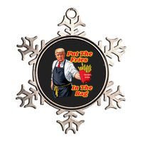 French Fries Trump Fast Food Put The Fries In The Bag 2024 Metallic Star Ornament