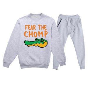 Florida Fear The Chomp Gator Premium Crewneck Sweatsuit Set