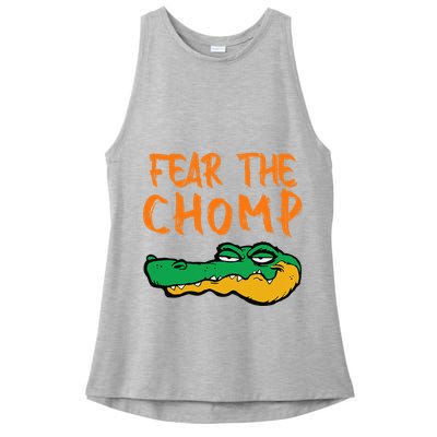 Florida Fear The Chomp Gator Ladies PosiCharge Tri-Blend Wicking Tank
