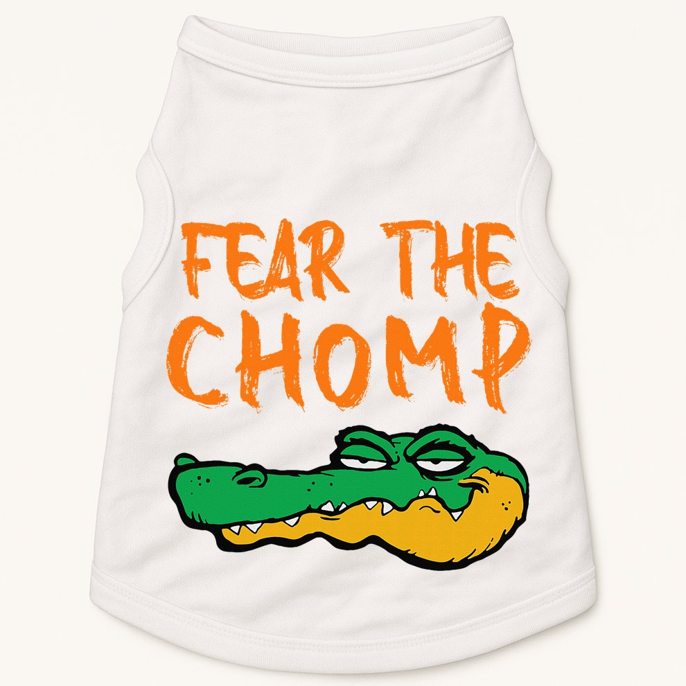 Florida Fear The Chomp Gator Doggie Tank