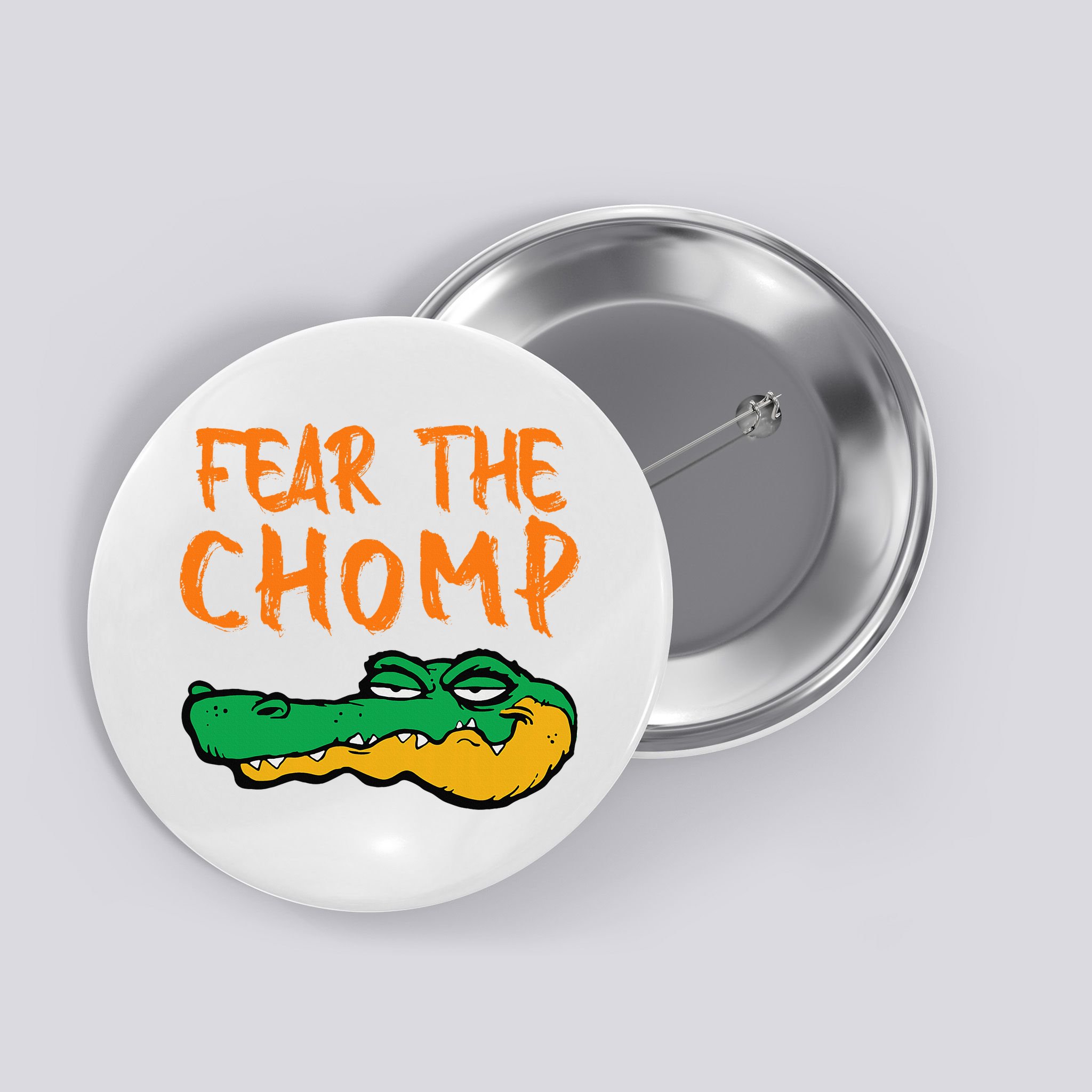 Florida Fear The Chomp Gator Button