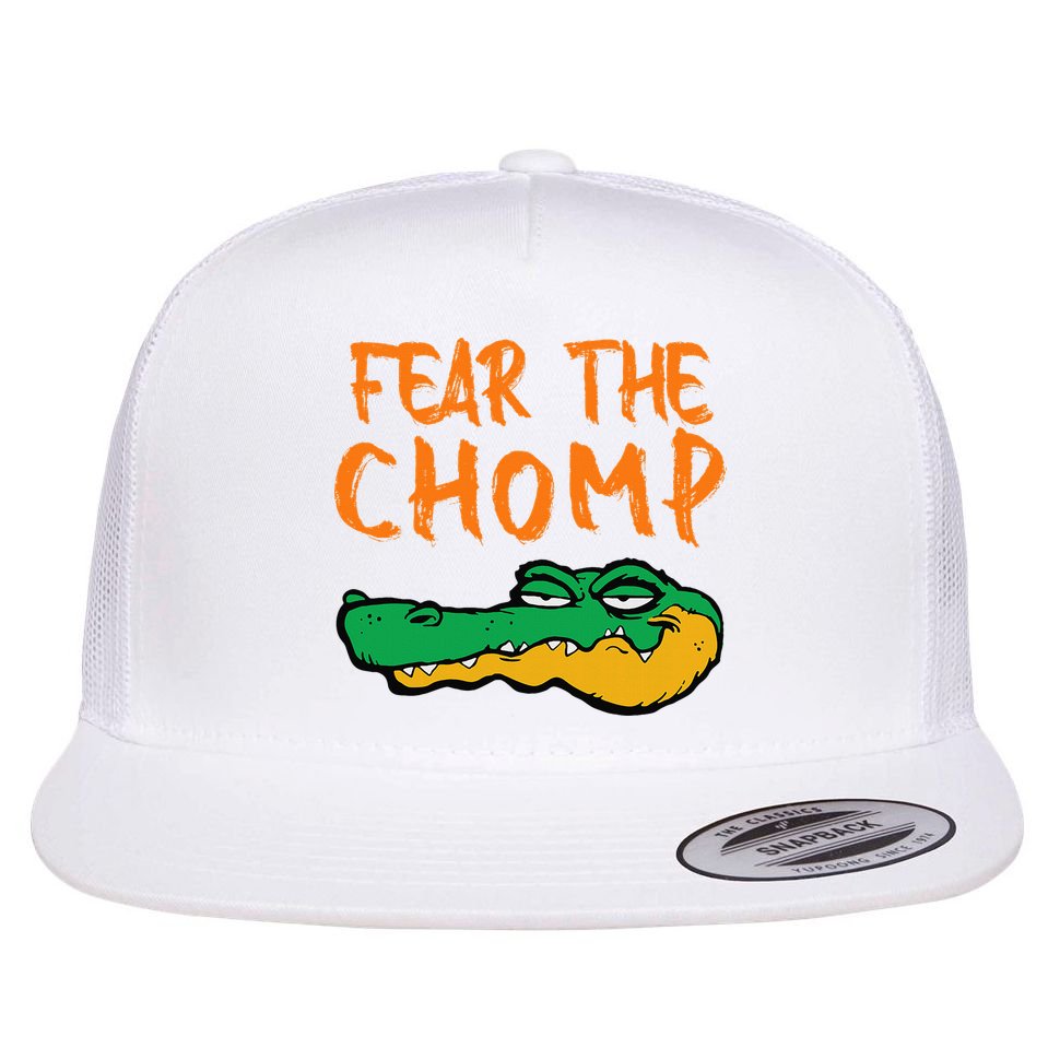 Florida Fear The Chomp Gator Flat Bill Trucker Hat