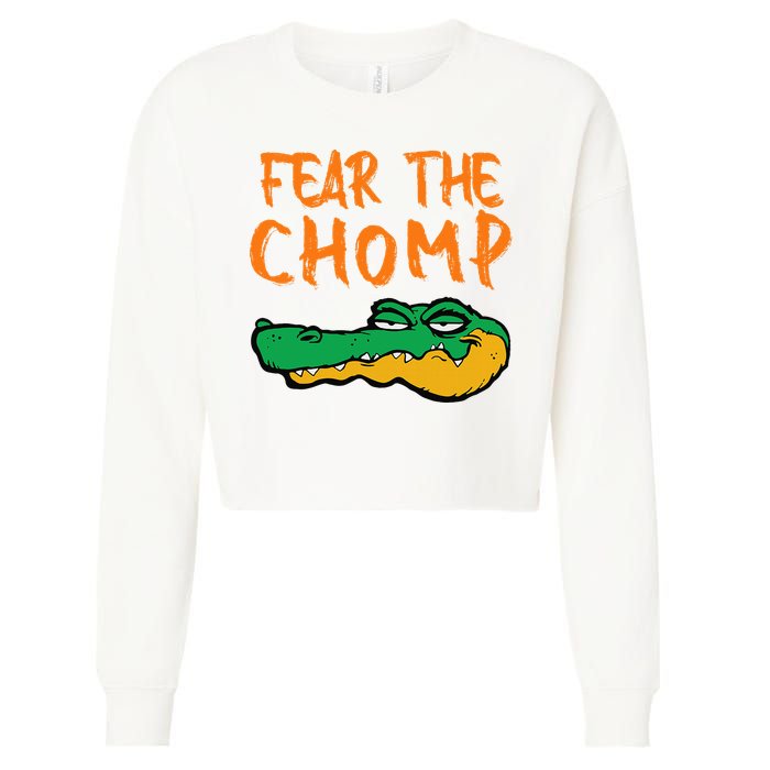 Florida Fear The Chomp Gator Cropped Pullover Crew