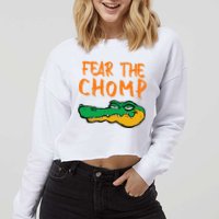 Florida Fear The Chomp Gator Cropped Pullover Crew