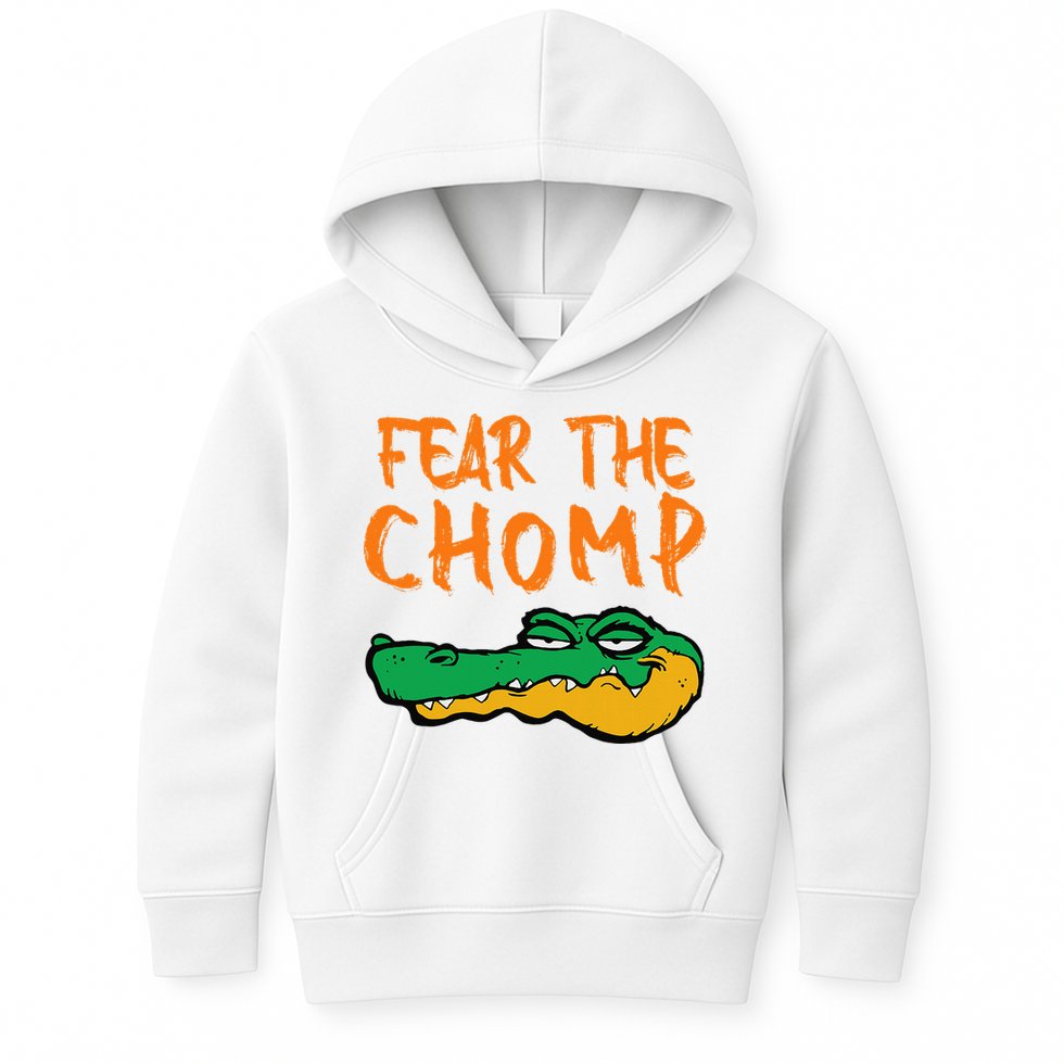 Florida Fear The Chomp Gator Kids Hoodie