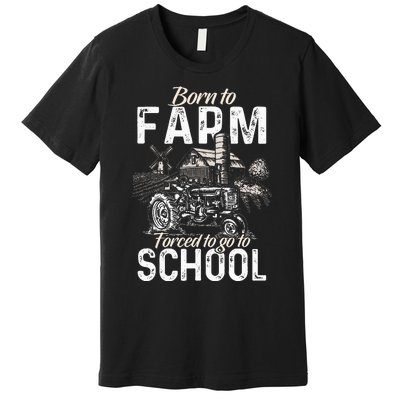 Funny Farmer Tractor Tractor Lover Rancher Premium T-Shirt