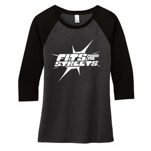 Fits From The Streets Women's Tri-Blend 3/4-Sleeve Raglan Shirt