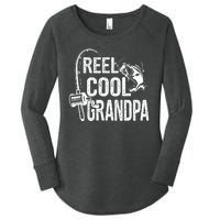 Funny Fishing Tee Vintage Reel Cool Grandpa Women's Perfect Tri Tunic Long Sleeve Shirt