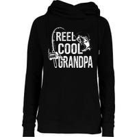 Funny Fishing Tee Vintage Reel Cool Grandpa Womens Funnel Neck Pullover Hood