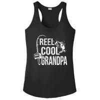 Funny Fishing Tee Vintage Reel Cool Grandpa Ladies PosiCharge Competitor Racerback Tank