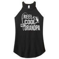 Funny Fishing Tee Vintage Reel Cool Grandpa Women's Perfect Tri Rocker Tank