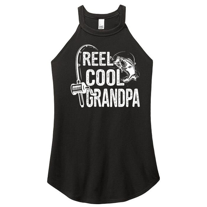 Funny Fishing Tee Vintage Reel Cool Grandpa Women's Perfect Tri Rocker Tank