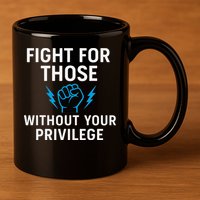 Fight For Those Without Your Privilege 11oz C Handle Ceramic Mug