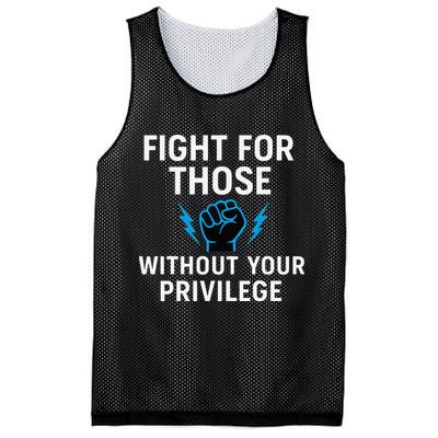 Fight For Those Without Your Privilege Mesh Reversible Basketball Jersey Tank