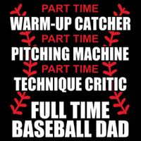 Funny Full Time Baseball Dad Quotes Sayings Fathers Day Funny Gift Drawstring Bag