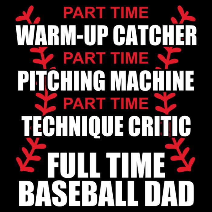 Funny Full Time Baseball Dad Quotes Sayings Fathers Day Funny Gift Drawstring Bag
