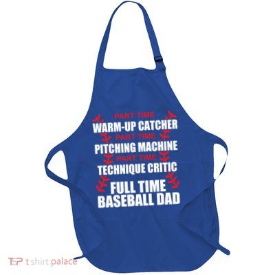 Funny Full Time Baseball Dad Quotes Sayings Fathers Day Funny Gift Apron