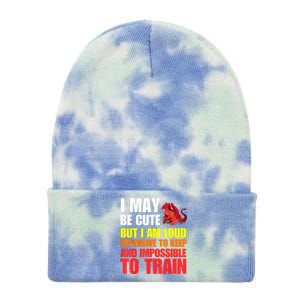 Funny Fantasy Tabletop RPG Gamer Graphic Tie Dye 12in Knit Beanie