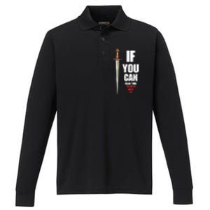 Funny Fantasy Tabletop RPG Gamer Performance Long Sleeve Polo