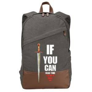 Funny Fantasy Tabletop RPG Gamer Cotton Canvas Backpack