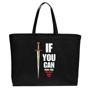 Funny Fantasy Tabletop RPG Gamer Cotton Canvas Jumbo Tote