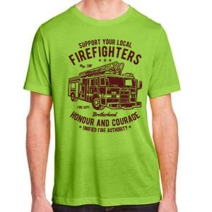 Support Your Local Fire Fighters Adult ChromaSoft Performance T-Shirt