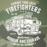 Support Your Local Fire Fighters Legacy Tie Dye Trucker Hat