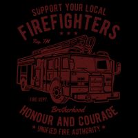 Support Your Local Fire Fighters Mug