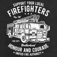 Support Your Local Fire Fighters Beanie