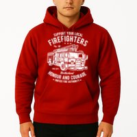 Support Your Local Fire Fighters Hoodie