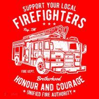 Support Your Local Fire Fighters Premium T-Shirt