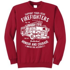 Support Your Local Fire Fighters Tall Sweatshirt