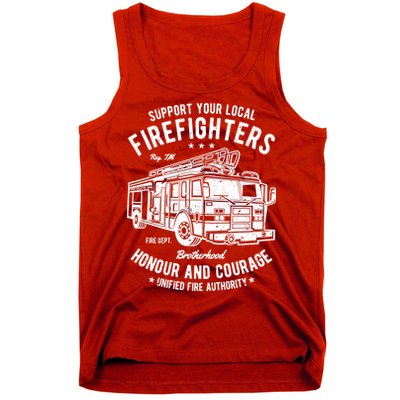 Support Your Local Fire Fighters Tank Top