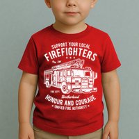 Support Your Local Fire Fighters Toddler T-Shirt