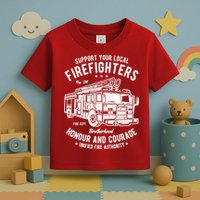Support Your Local Fire Fighters Toddler T-Shirt