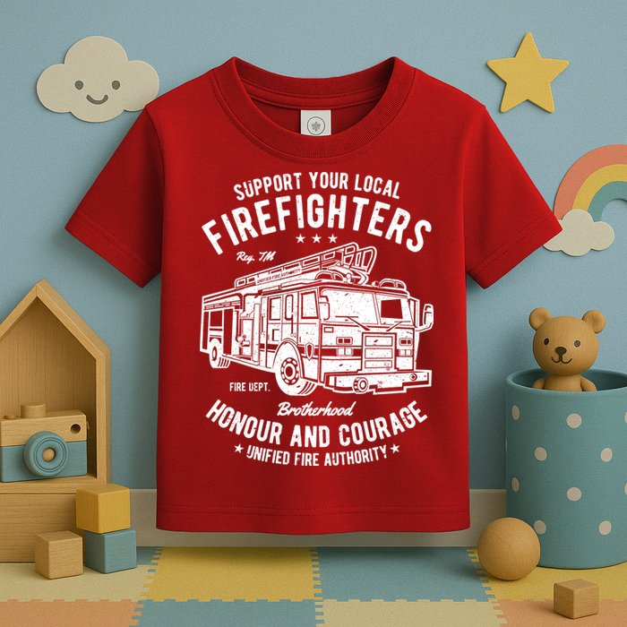 Support Your Local Fire Fighters Toddler T-Shirt