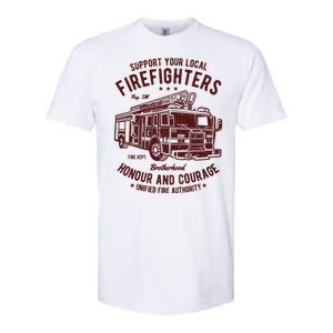 Support Your Local Fire Fighters Softstyle CVC T-Shirt