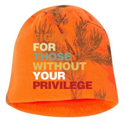 Fight For Those Without Your Privilege Civil Rights Kati - Camo Knit Beanie