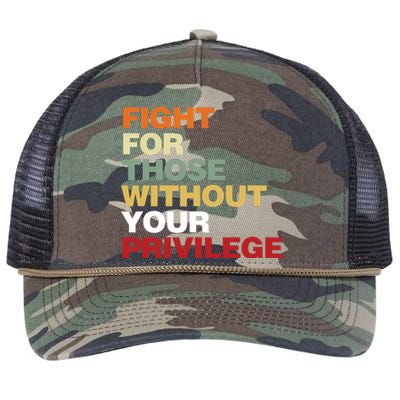 Fight For Those Without Your Privilege Civil Rights Retro Rope Trucker Hat Cap