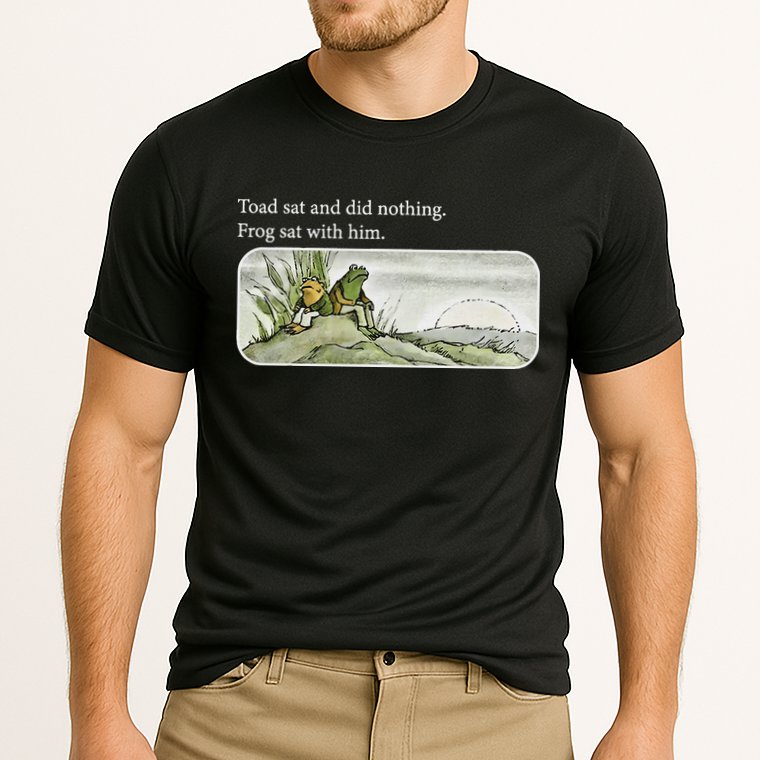 Frogs Funny Toads Meme Lover Toad Sat And Did Nothing Cooling Performance Crew T-Shirt