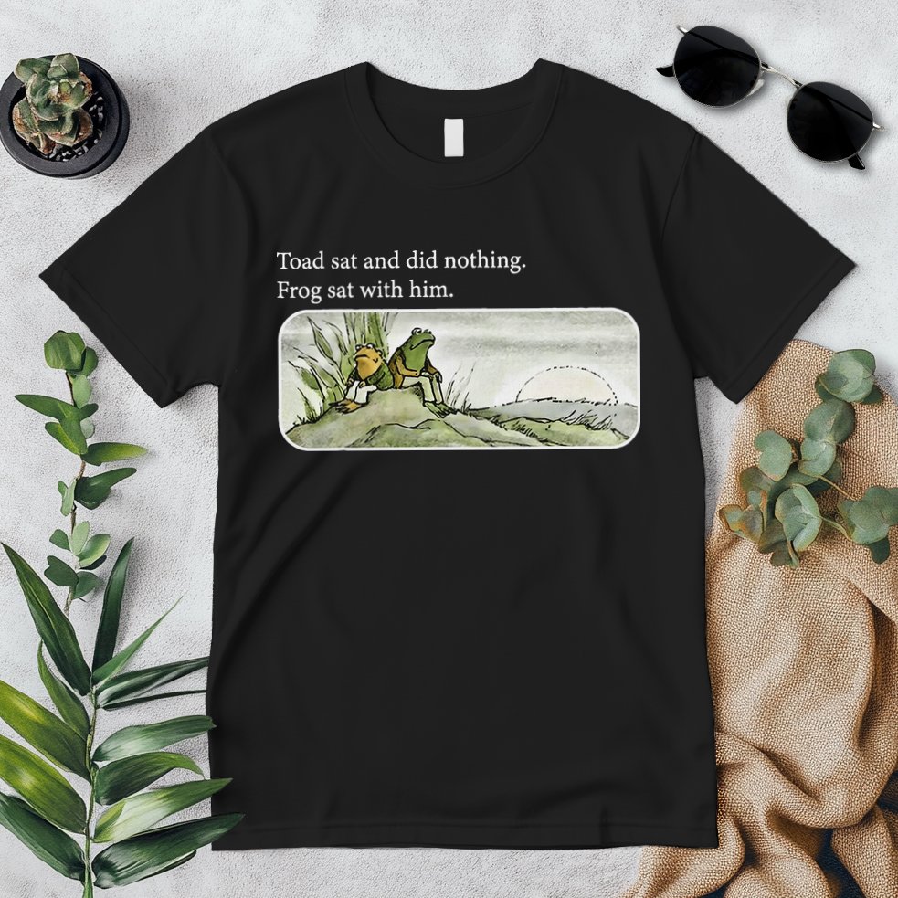 Frogs Funny Toads Meme Lover Toad Sat And Did Nothing Premium T-Shirt